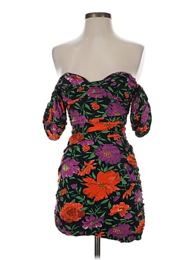 Pre-owned Zara Cocktail Dress In Black