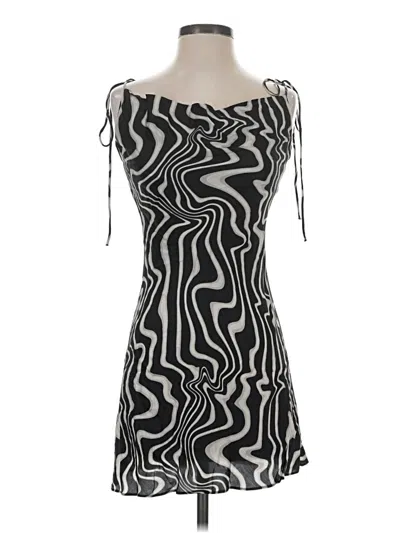 Pre-owned Zara Cocktail Dress In Black
