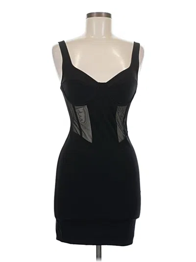 Pre-owned Zara Cocktail Dress In Black