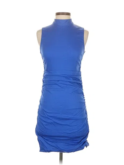 Pre-owned Zara Cocktail Dress In Blue
