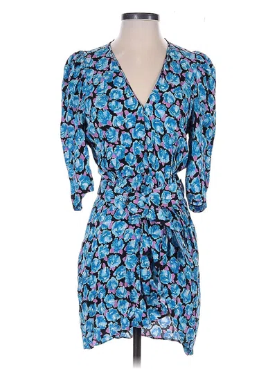 Pre-owned Zara Cocktail Dress In Blue