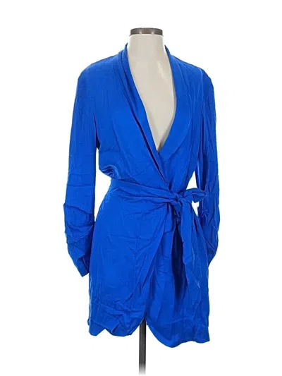 Pre-owned Zara Cocktail Dress In Blue