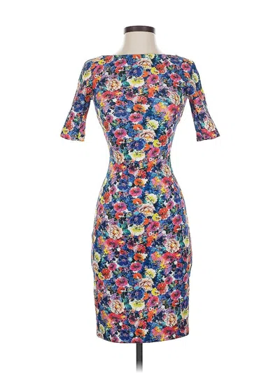 Pre-owned Zara Cocktail Dress In Blue