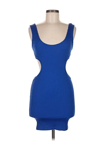 Pre-owned Zara Cocktail Dress In Blue
