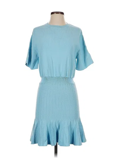 Pre-owned Zara Cocktail Dress In Blue