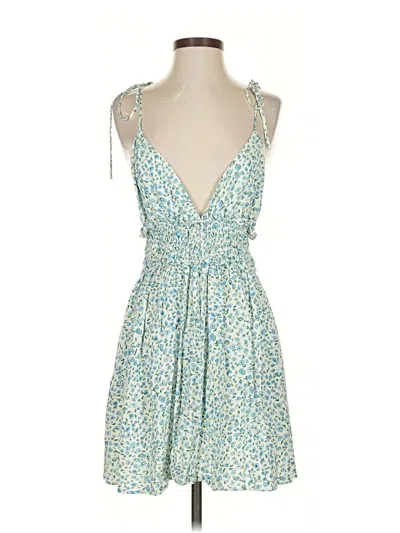 Pre-owned Zara Cocktail Dress In Blue