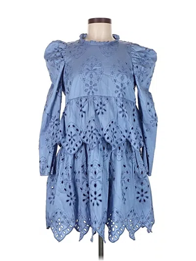 Pre-owned Zara Cocktail Dress In Blue