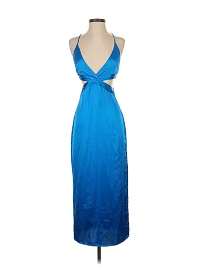 Pre-owned Zara Cocktail Dress In Blue
