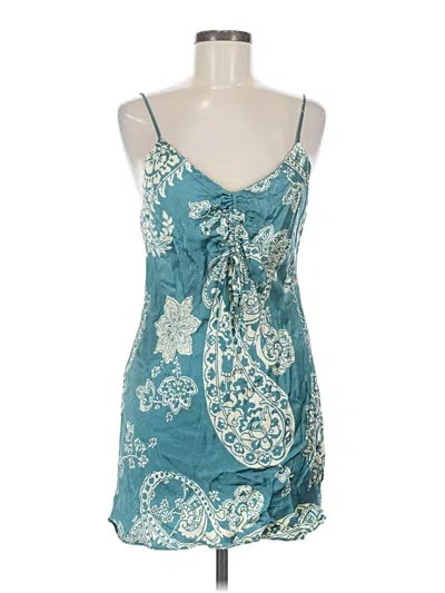 Pre-owned Zara Cocktail Dress In Blue