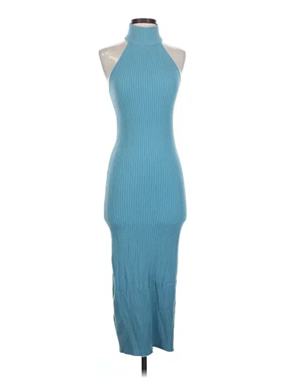 Pre-owned Zara Cocktail Dress In Blue