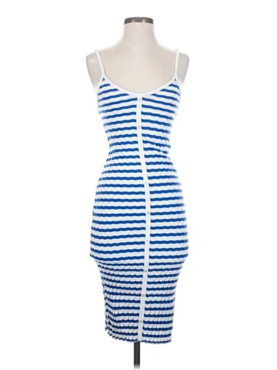 Pre-owned Zara Cocktail Dress In Blue