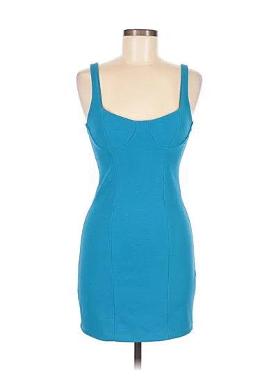 Pre-owned Zara Cocktail Dress In Blue