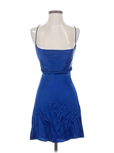 Pre-owned Zara Cocktail Dress In Blue