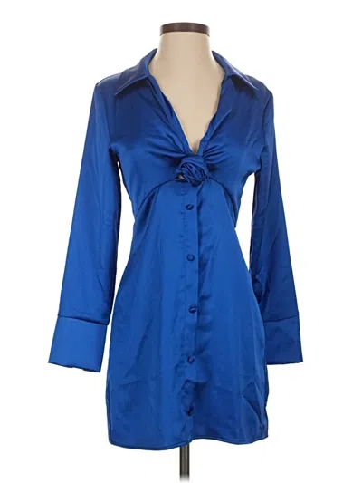 Pre-owned Zara Cocktail Dress In Blue