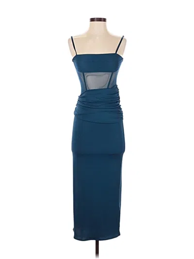 Pre-owned Zara Cocktail Dress In Blue