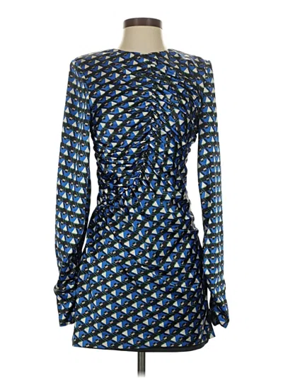 Pre-owned Zara Cocktail Dress In Blue