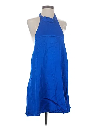 Pre-owned Zara Cocktail Dress In Blue