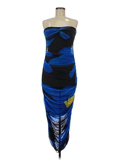 Pre-owned Zara Cocktail Dress In Blue