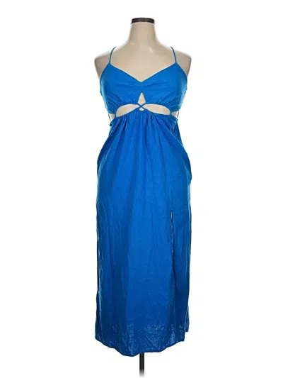 Pre-owned Zara Cocktail Dress In Blue