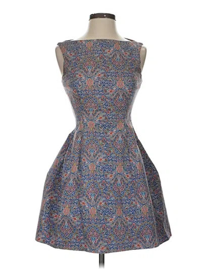 Pre-owned Zara Cocktail Dress In Blue
