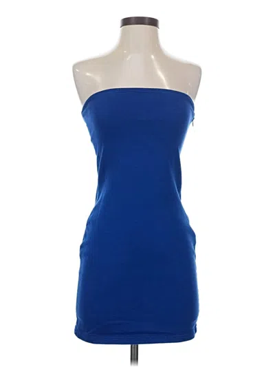 Pre-owned Zara Cocktail Dress In Blue