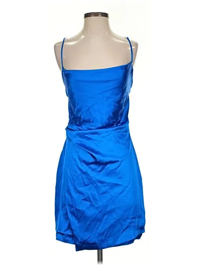 Pre-owned Zara Cocktail Dress In Blue