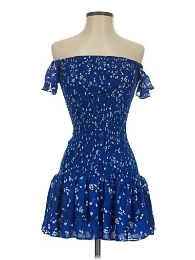 Pre-owned Zara Cocktail Dress In Blue