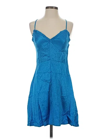 Pre-owned Zara Cocktail Dress In Blue