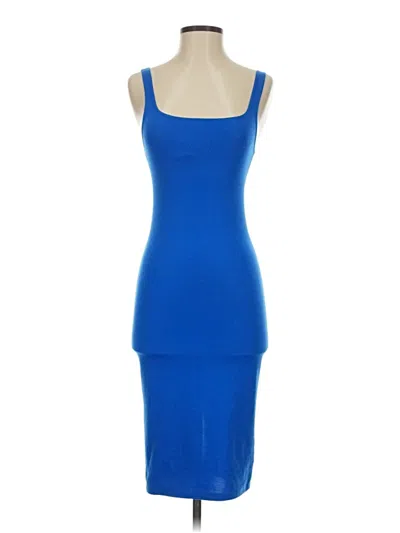 Pre-owned Zara Cocktail Dress In Blue
