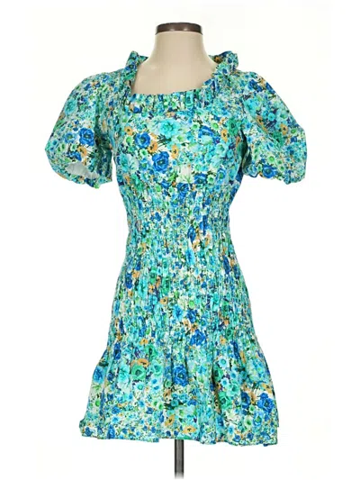 Pre-owned Zara Cocktail Dress In Blue