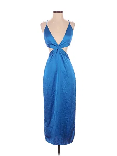 Pre-owned Zara Cocktail Dress In Blue