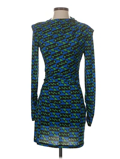 Pre-owned Zara Cocktail Dress In Blue