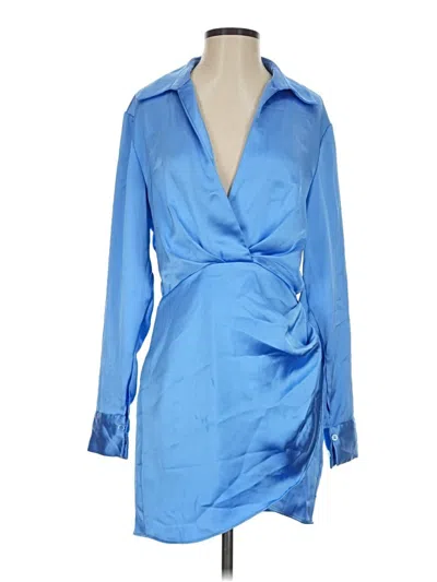 Pre-owned Zara Cocktail Dress In Blue