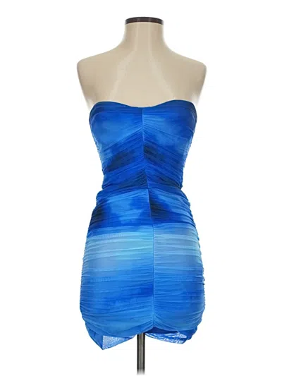 Pre-owned Zara Cocktail Dress In Blue