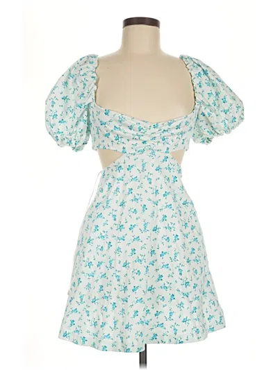 Pre-owned Zara Cocktail Dress In Blue