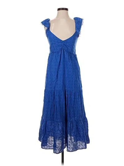 Pre-owned Zara Cocktail Dress In Blue