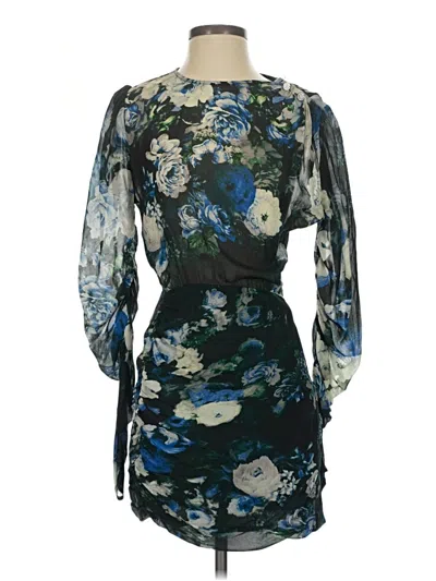 Pre-owned Zara Cocktail Dress In Blue
