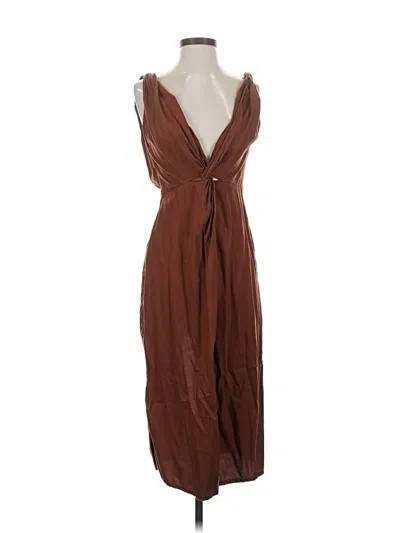 Pre-owned Zara Cocktail Dress In Brown