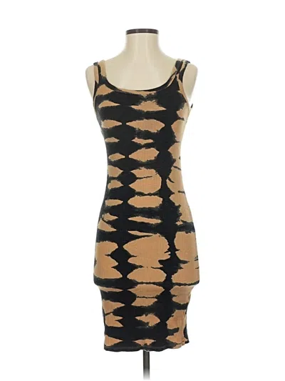 Pre-owned Zara Cocktail Dress In Brown