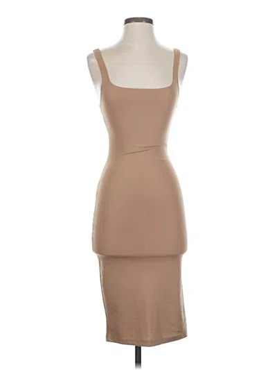 Pre-owned Zara Cocktail Dress In Brown