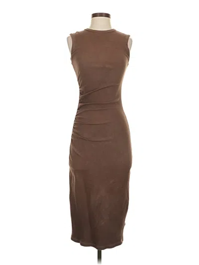Pre-owned Zara Cocktail Dress In Brown