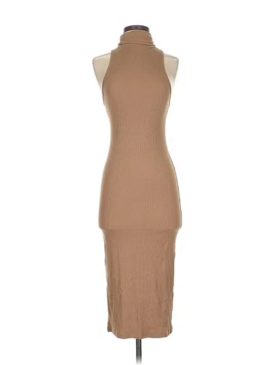 Pre-owned Zara Cocktail Dress In Brown