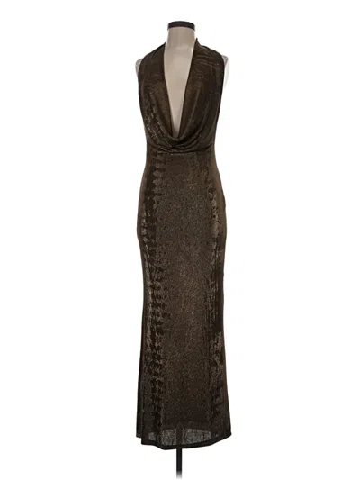 Pre-owned Zara Cocktail Dress In Brown