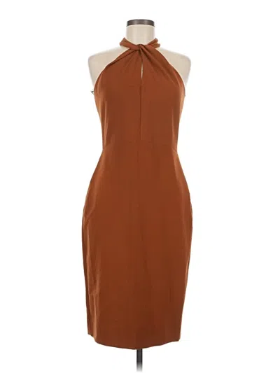 Pre-owned Zara Cocktail Dress In Brown
