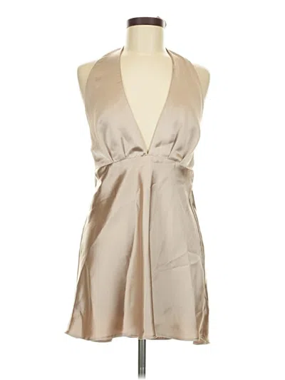 Pre-owned Zara Cocktail Dress In Brown