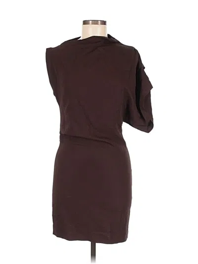 Pre-owned Zara Cocktail Dress In Brown