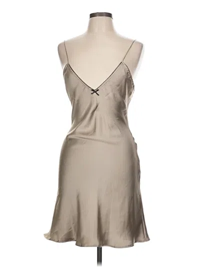 Pre-owned Zara Cocktail Dress In Brown