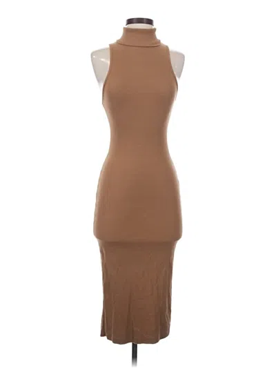 Pre-owned Zara Cocktail Dress In Brown