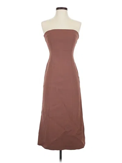 Pre-owned Zara Cocktail Dress In Brown