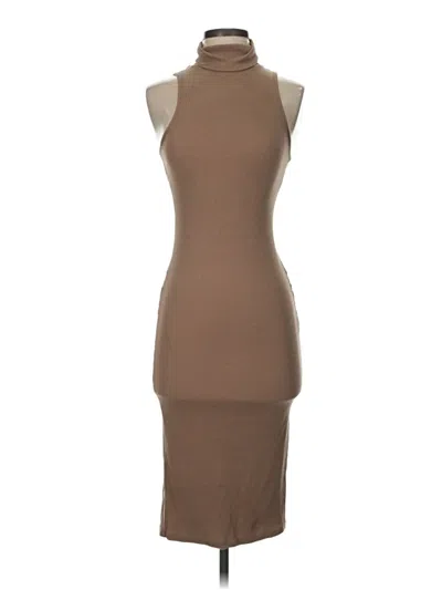 Pre-owned Zara Cocktail Dress In Brown